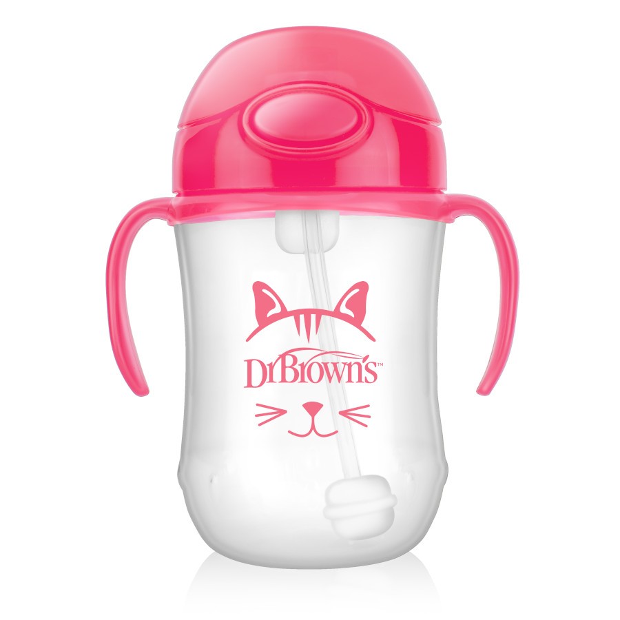 TC91011_Product_Babys_1st_Straw_Cup_6m_Pink_Kitty_1 Product image of pink Baby's First Straw Cup